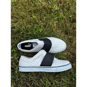 PUMA El Rey AO Perf White Black Men’s Slip-On Shoes 349209-01 – New in Box